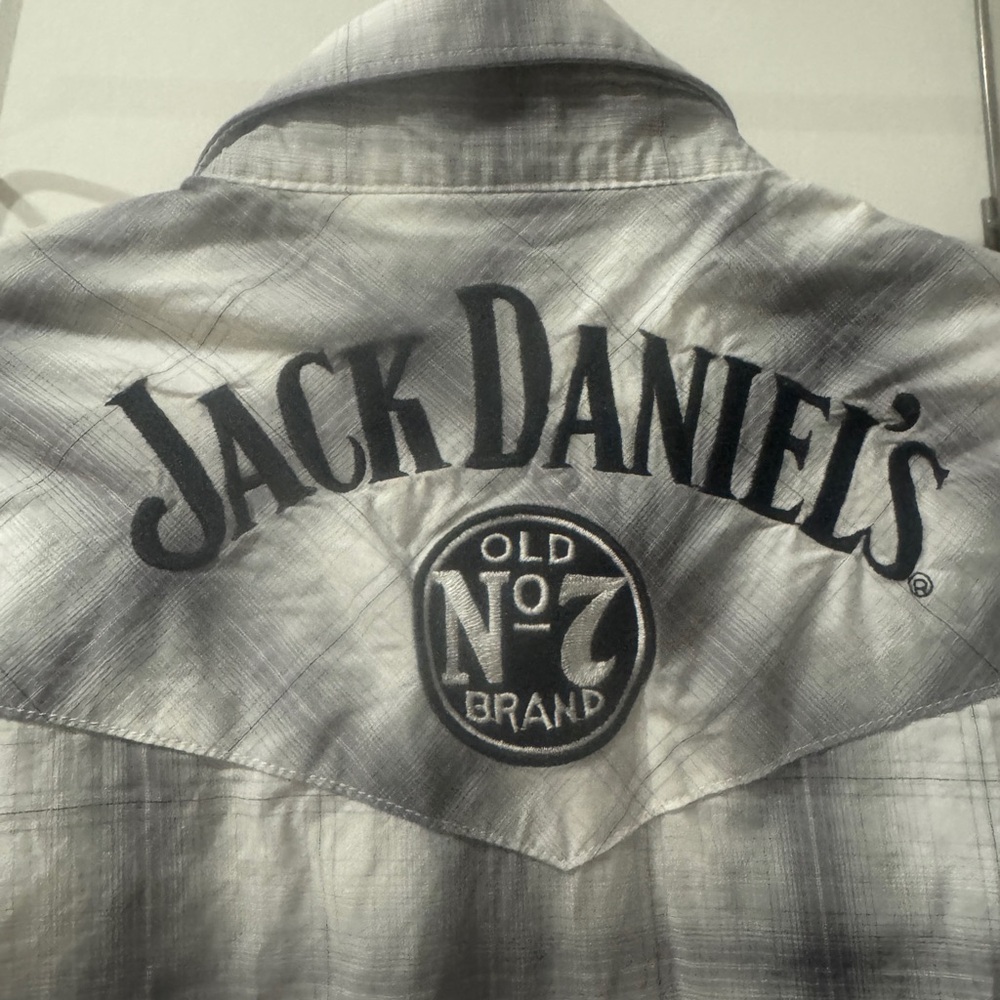 Wrangler and Jack Daniel’s Collab pearl snap Sz Mens M